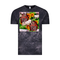 Cloud Black Mama And Baby Pig Vintage Tee - BundleAndBundleShop