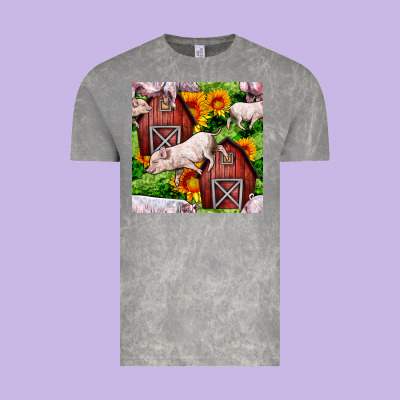 Mama And Baby Pig Vintage Tee Designed By Bundleandbundleshop