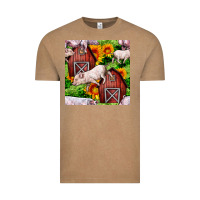 Vintage Coffee Mama And Baby Pig Vintage Tee - BundleAndBundleShop