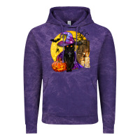 Cloud Purple black witch cat coffin and moon Vintage Hoodie - BundleAndBundleShop