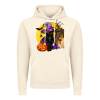 Vintage Artic black witch cat coffin and moon Vintage Hoodie - BundleAndBundleShop