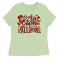 Matcha just a girl who loves valentine Ladies Tee - texasbilliewilder