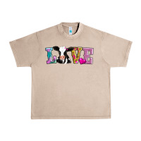 French Oak love with cow Urban Heavy Tee - AdoDesignShop
