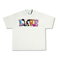 Pistachio love with cow Urban Heavy Tee - AdoDesignShop