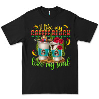 Black I Like My Coffee Black Like My Soul Premium Tee - texasbilliewilder