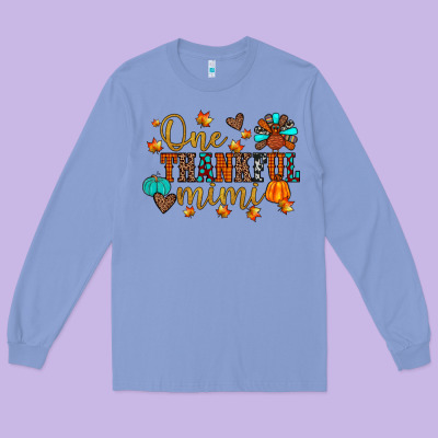 One Thankful Mimi Long Sleeve Tee Designed By Jahusdesignshop