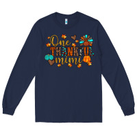 Navy one thankful mimi Long Sleeve Tee - JahusDesignShop