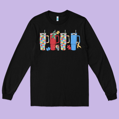 Autism Long Sleeve Tee Designed By Maliassmallbusiness