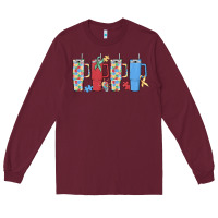 Burgundy autism Long Sleeve Tee - MaliasSmallBusiness