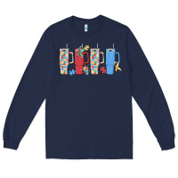 Navy autism Long Sleeve Tee - MaliasSmallBusiness