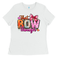 White that bow though Ladies Tee - Zillion Design Studio