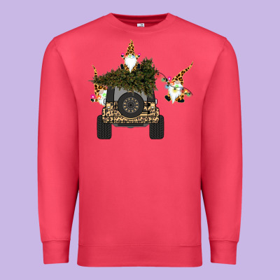 Gnomes Truck Car  Christmas Premium Sweatshirt Designed By Bettercallsaul