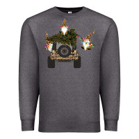 Charcoal Heather Gnomes Truck Car  Christmas Premium Sweatshirt - Bettercallsaul
