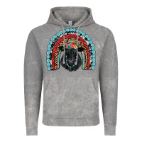 Cloud Rock black angus  rainbow Vintage Hoodie - JahusDesignShop