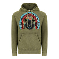 Vintage Olive black angus  rainbow Vintage Hoodie - JahusDesignShop