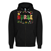 Black resting nurse face Zipper Hoodie - MaliasSmallBusiness