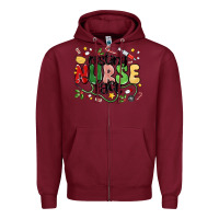 Burgundy resting nurse face Zipper Hoodie - MaliasSmallBusiness