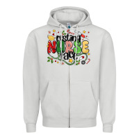 Dove Grey resting nurse face Zipper Hoodie - MaliasSmallBusiness
