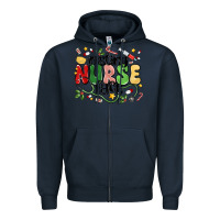 Navy resting nurse face Zipper Hoodie - MaliasSmallBusiness