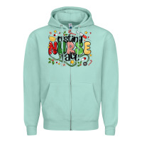Seafoam resting nurse face Zipper Hoodie - MaliasSmallBusiness