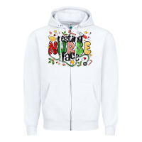 White resting nurse face Zipper Hoodie - MaliasSmallBusiness