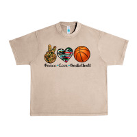 French Oak peace love basketball Urban Heavy Tee - Artiststas