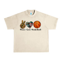Sandshell peace love basketball Urban Heavy Tee - Artiststas