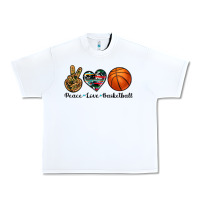 White peace love basketball Urban Heavy Tee - Artiststas