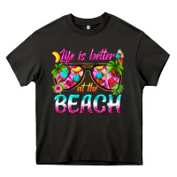 Asphalt life is better at the beach Heavy Core Tee - texasbilliewilder