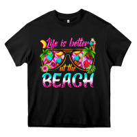 Black life is better at the beach Heavy Core Tee - texasbilliewilder