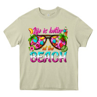Mossy life is better at the beach Heavy Core Tee - texasbilliewilder