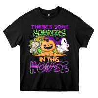 Black theres some horrors in this house Heavy Core Tee - BarkalooDesign