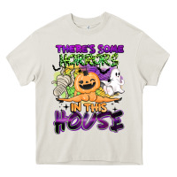 Cream theres some horrors in this house Heavy Core Tee - BarkalooDesign