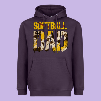 Softball Dad Heavyweight Hoodie Designed By Bettercallsaul