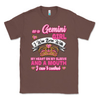 Chestnut As A Gemini Girl I Was Born With My Heart On My Sleeve And A Mouth Classic Tee - Jasminsmagicworld