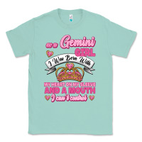 Seafoam As A Gemini Girl I Was Born With My Heart On My Sleeve And A Mouth Classic Tee - Jasminsmagicworld
