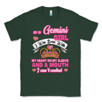 Sports Green As A Gemini Girl I Was Born With My Heart On My Sleeve And A Mouth Classic Tee - Jasminsmagicworld