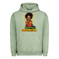 Pigment Oil Green Feeling blacknificent Urban Hoodie - HowdyJamesFarm