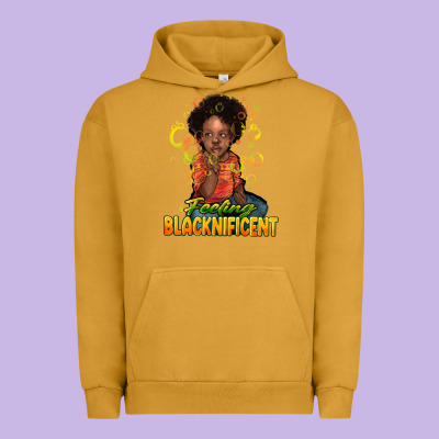 Feeling Blacknificent Urban Hoodie Designed By Howdyjamesfarm