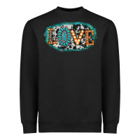 Black love western Heavyweight Sweatshirt - AdoDesignShop