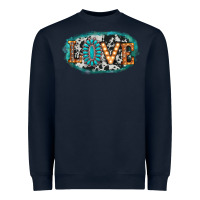 Navy love western Heavyweight Sweatshirt - AdoDesignShop
