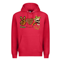 Cardinal Peace Love Cinco De Mayo Premium Hoodie - texasbilliewilder