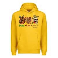 Lemon Peace Love Cinco De Mayo Premium Hoodie - texasbilliewilder