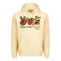 Pina Colada Peace Love Cinco De Mayo Premium Hoodie - texasbilliewilder