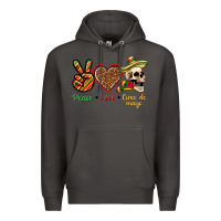 Smoke Peace Love Cinco De Mayo Premium Hoodie - texasbilliewilder