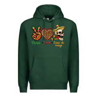 Sports Green Peace Love Cinco De Mayo Premium Hoodie - texasbilliewilder