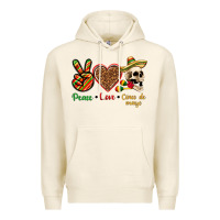 Tofu Peace Love Cinco De Mayo Premium Hoodie - texasbilliewilder