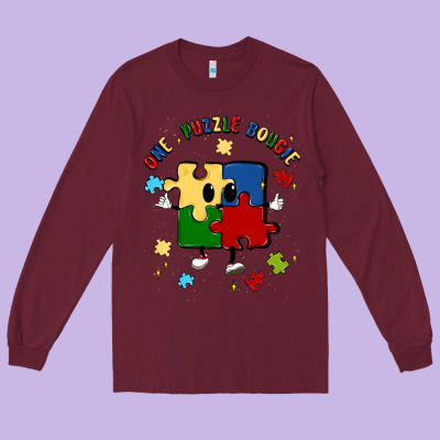 One Puzzle Bougie Long Sleeve Tee Designed By Maliassmallbusiness