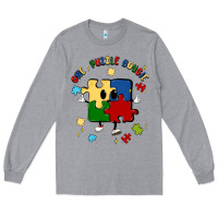 Heather Grey one puzzle bougie Long Sleeve Tee - MaliasSmallBusiness