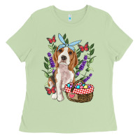 Matcha Easter Beagle Ladies Tee - RanaPortraitStore